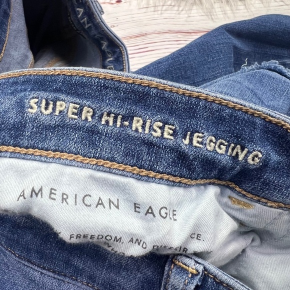 👖|•AMERICAN EAGLE•| Super Hi-Rise Jegging The Dream Jean Skinny Size 20👖 - Picture 4 of 7